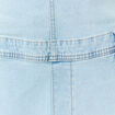 Salopette droite en jean denim used femme