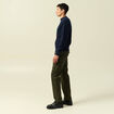 Pull col rond manches longues bleu marine homme