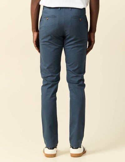 Pantalon slim Instinct chino bleu gris homme