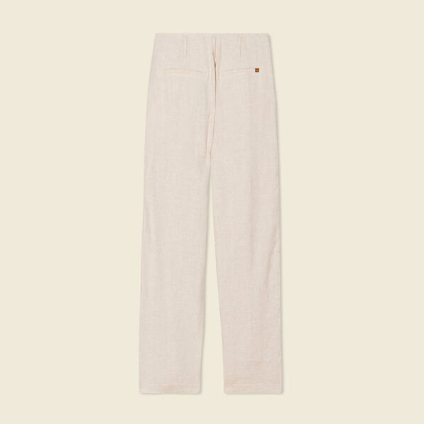 pantalon large taille haute sable femme Pantalon large taille haute sable femme
