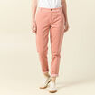 Pantalon chino velours côtelé rouge clair femme