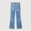 Jeans bootcut taille haute denim used femme
