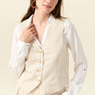 Veston éco-responsable sable femme