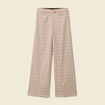Pantalon loose taille standard fluide beige femme