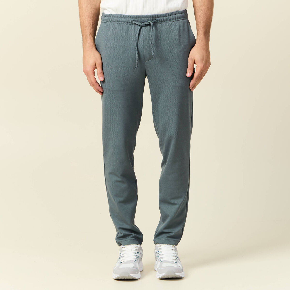 Pantalon chino jogger vert foncé homme