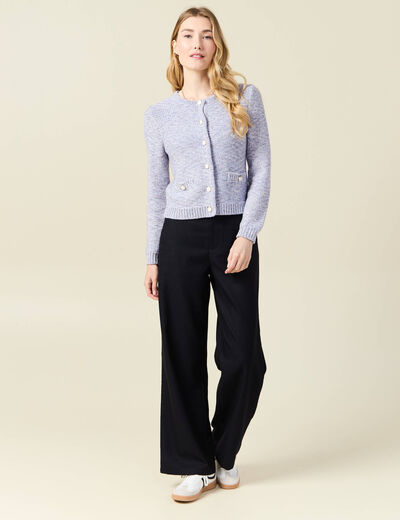 Gilet éco-responsable bleu marine femme