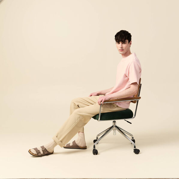 T-shirt manches courtes rose clair homme
