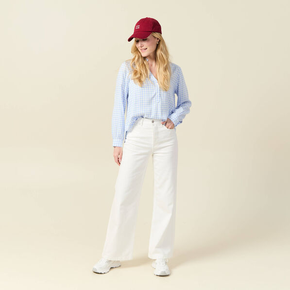 Blouse manches longues gris femme