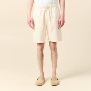 bermuda droit a coulisse ecru homme Bermuda droit à coulisse ecru homme