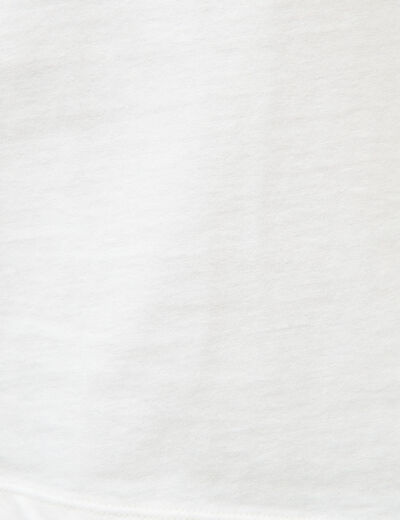 T-shirt en coton ecru homme