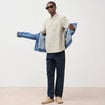 Chemise manches courtes vert kaki homme