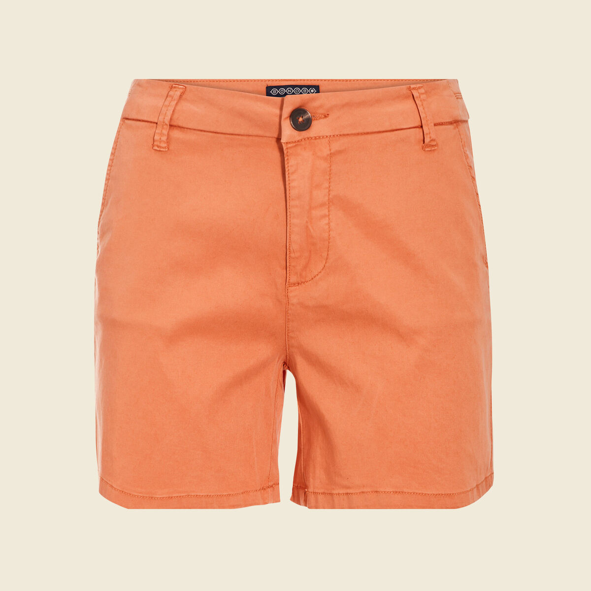 Short chino éco-responsable terracotta femme