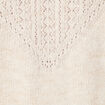 Pull manches longues creme femme