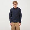 T-shirt &agrave; capuche bleu marine homme