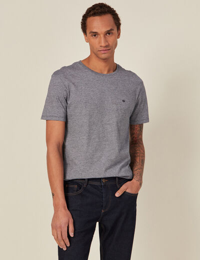 T-shirt éco-responsable bleu marine homme