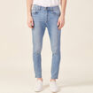 Jeans tapered 5 poches denim used homme