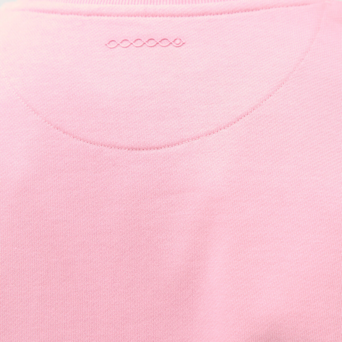 Sweat col rond manches longues en coton rose homme