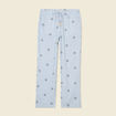 Pantalon droit 7/8ème bleu ciel femme