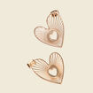 Boucles d'oreilles pendantes couleur or femme