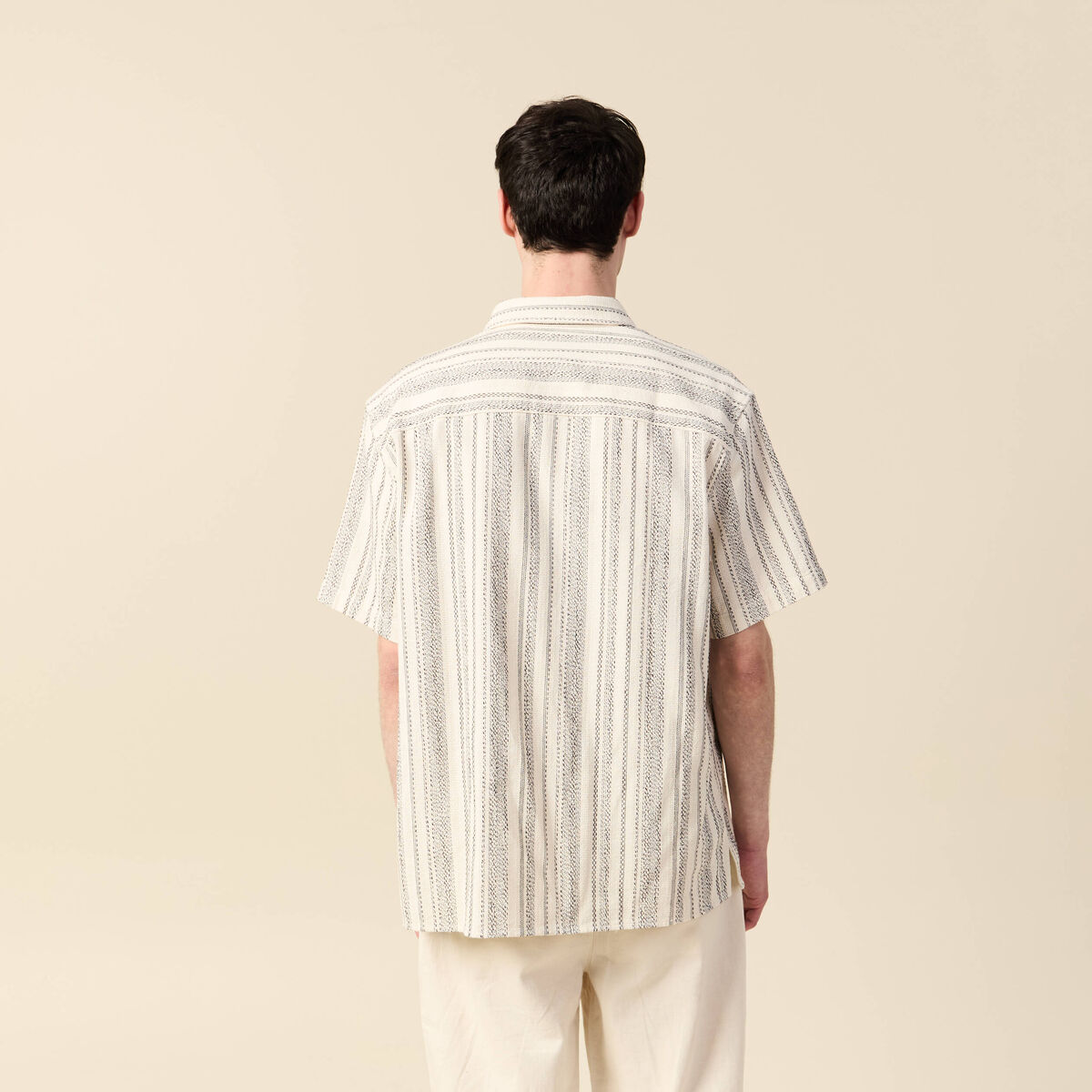 Chemise éco-responsable ecru homme