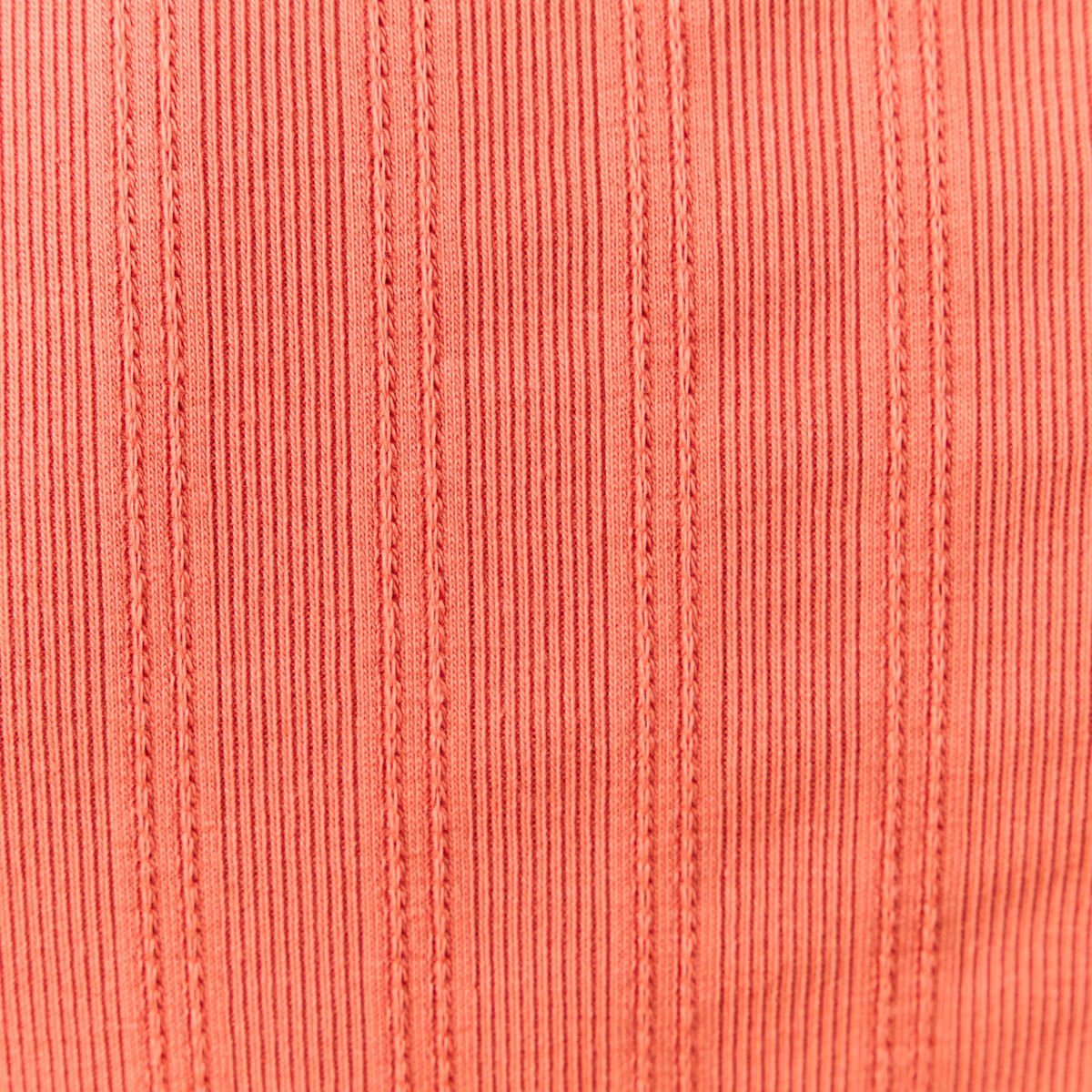 T-shirt manches longues orange corail femme