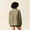 Surchemise oversize vert kaki femme