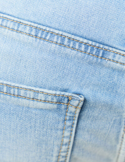 Bermuda confort ultra stretch denim bleach homme
