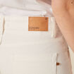 Pantalon éco-responsable denim blanc femme