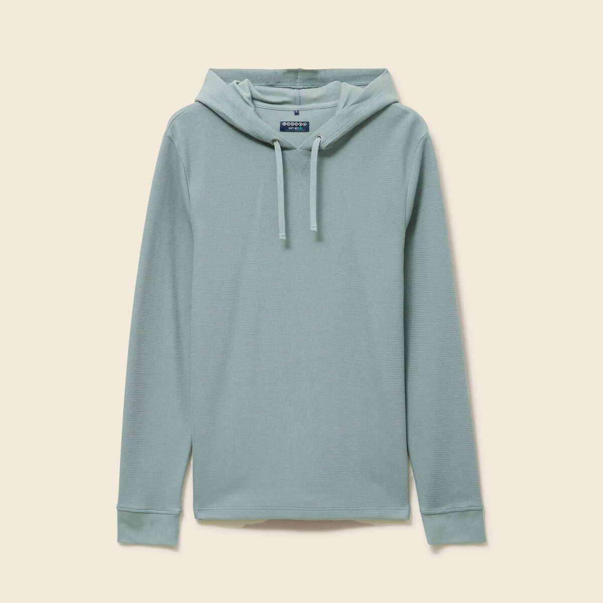 T-shirt &agrave; capuche bleu gris homme