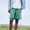Bermuda en coton vert &eacute;meraude homme