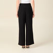 Pantalon large fluide noir femme