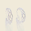 Boucles d'oreilles couleur argent femme