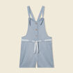 Combishort ceinturée bleu gris femme