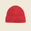 Bonnet rouge foncé femme