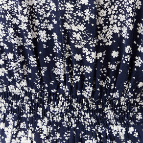 Robe longue éco-responsable bleu femme