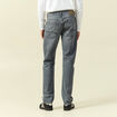 Jeans straight longueur 34 bleu gris homme