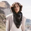 Foulard noir femme