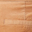 Pantalon chino velours côtelé marron clair femme