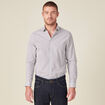 Chemise en coton manches longues blanc homme