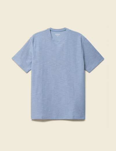 T-shirt manches courtes bleu gris homme