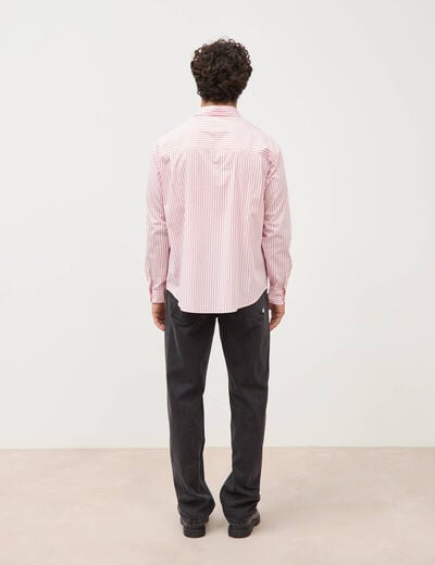 Chemise boyfriend en coton rose homme