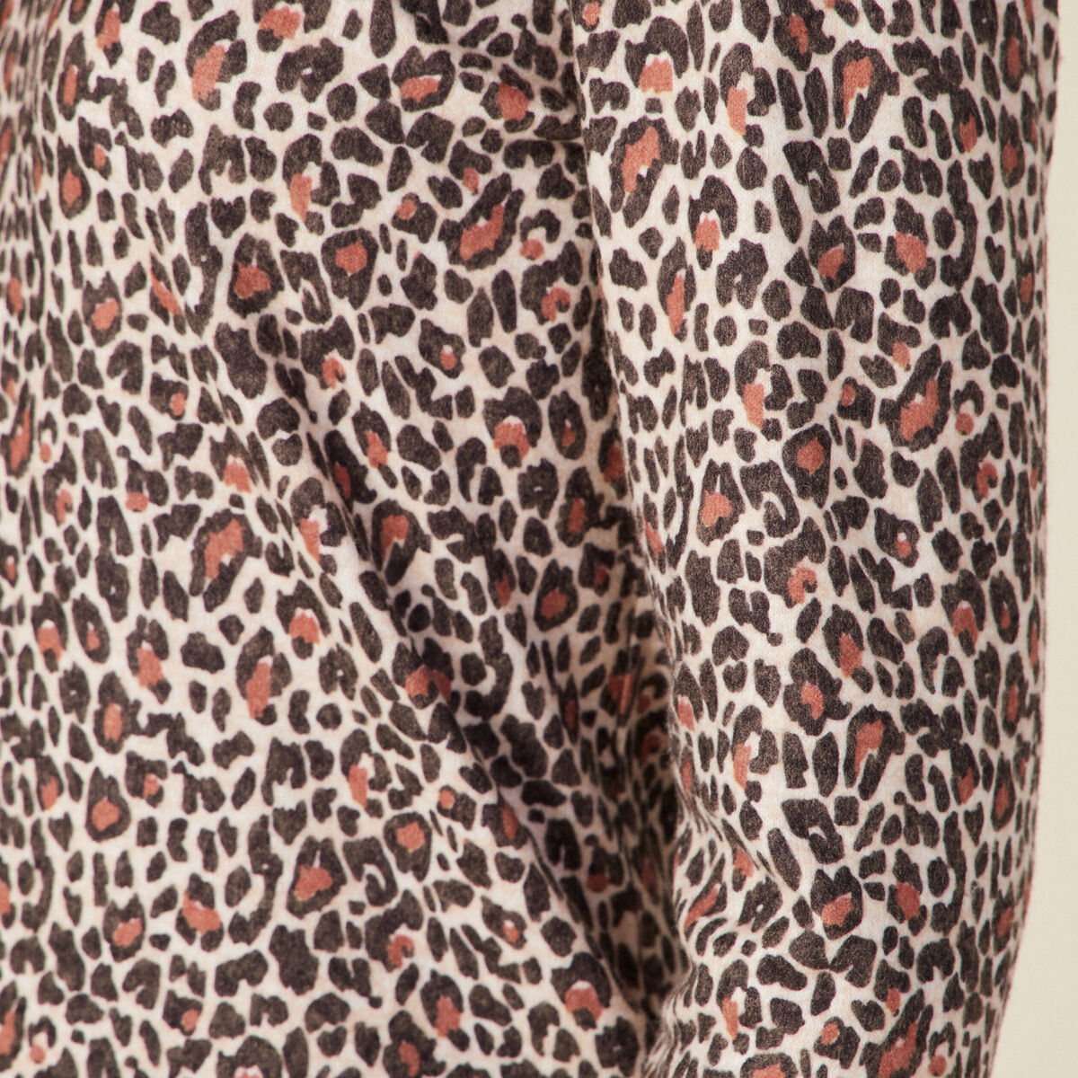 T-shirt manches longues marron clair femme