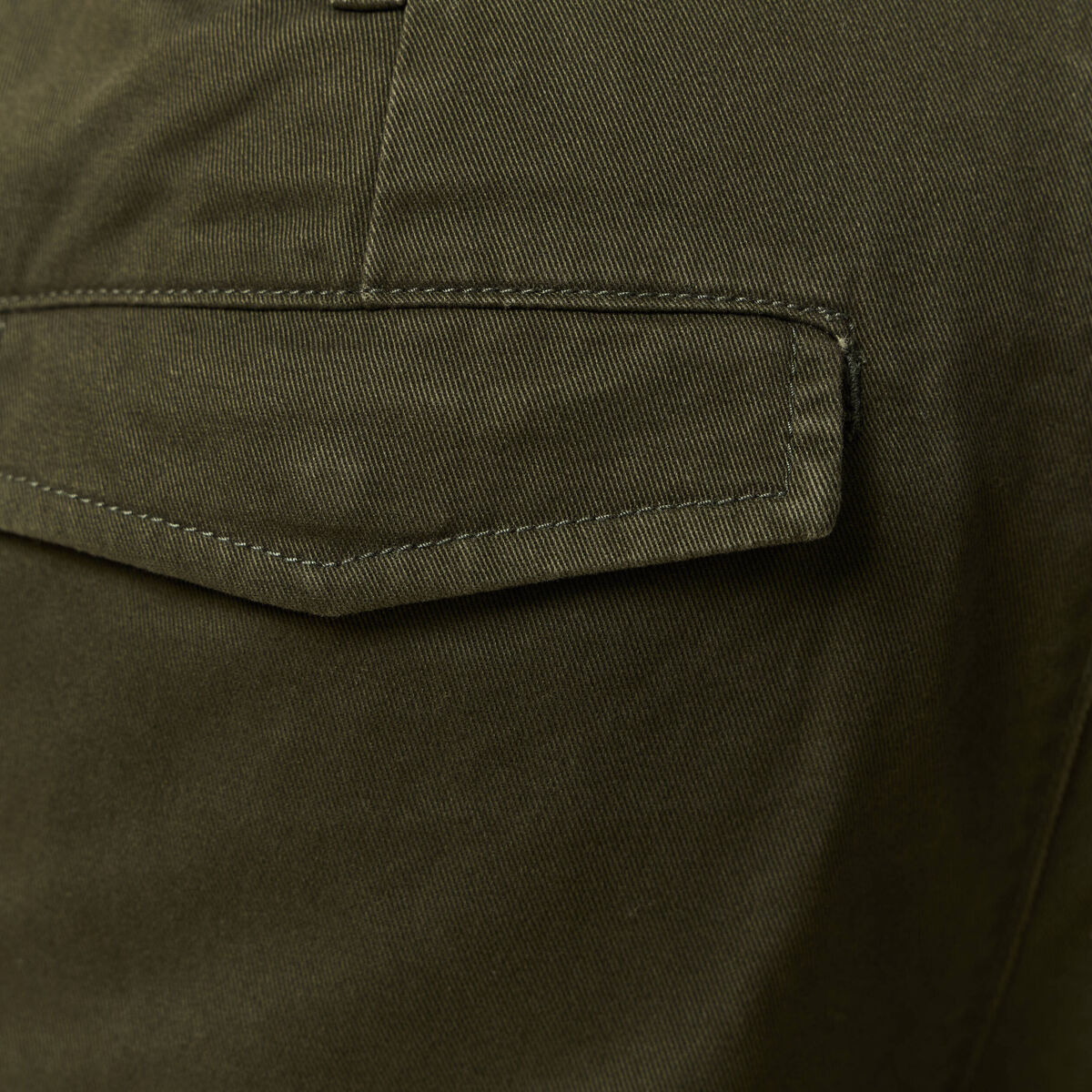 Cargo coupe battle en coton vert kaki homme