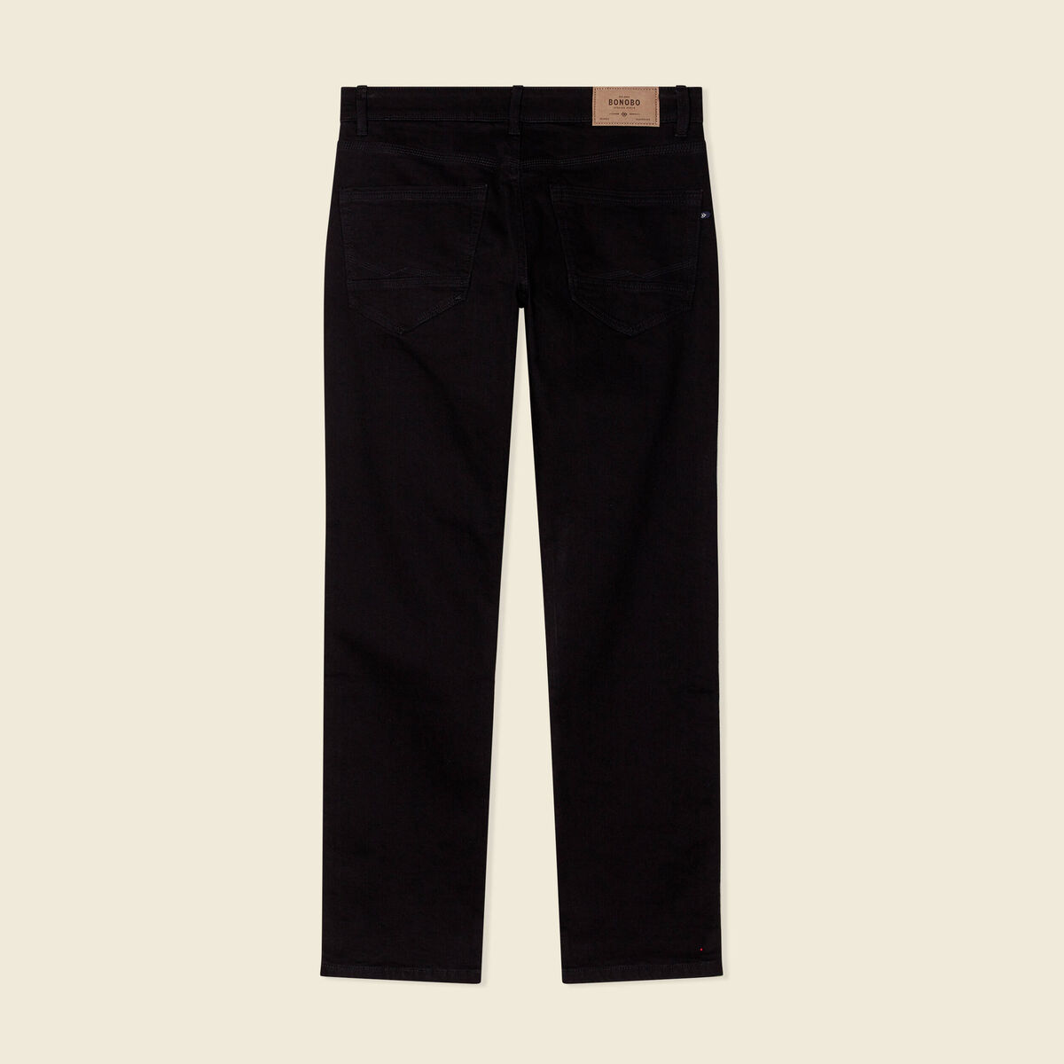 Jeans regular éco-responsable denim noir homme