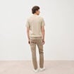 Jeans straight longueur 32 denim denim beige homme