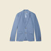 Veste blazer cintr&eacute; bleu fonc&eacute; homme