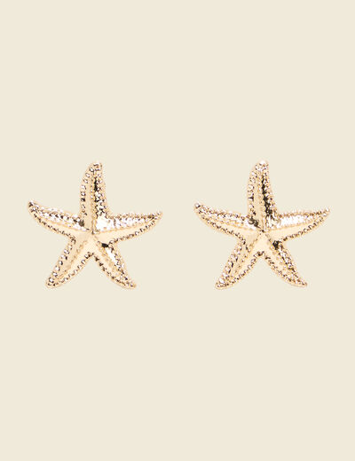 Boucles d'oreilles couleur or femme