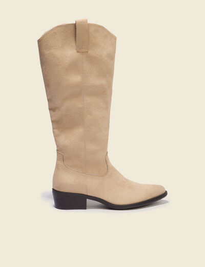 Bottes marron clair femme