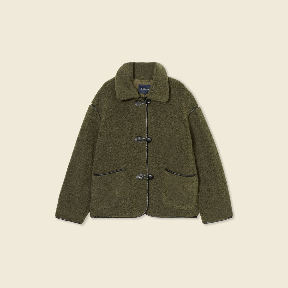 Manteau vert kaki femme