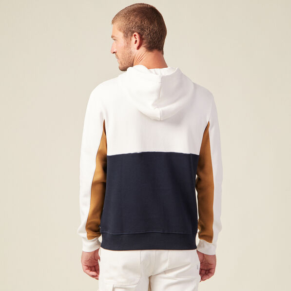 sweat a capuche 1 poche ecru homme Sweat à capuche 1 poche ecru homme